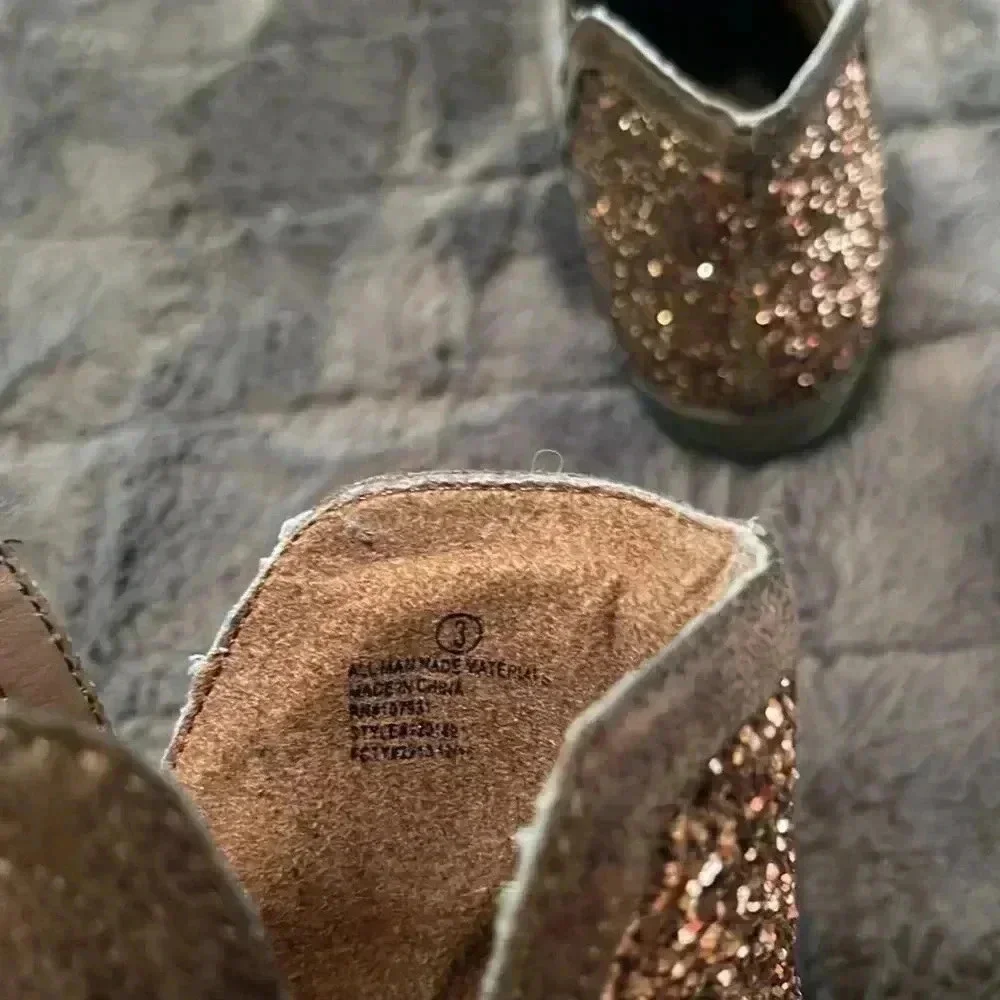 ♥️♥️ Justice boots with glitter Heel